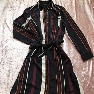 Who What Wear Striped Shirt Dress